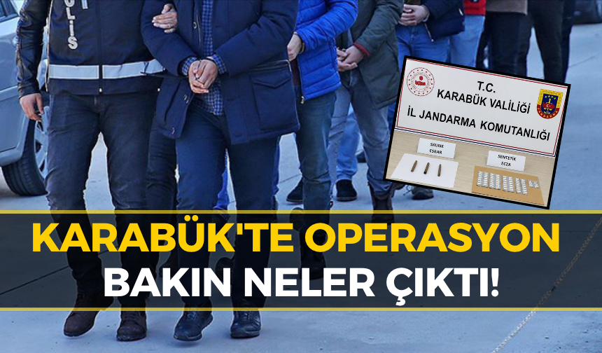 Karabük'te Jandarma O Adreslere Baskın Yaptı...