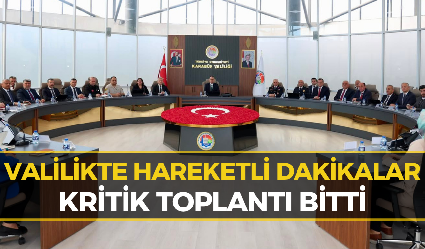 Karabük Valiliği'nde Kritik Zirve: Toplantı Sonu Duygusal Veda!