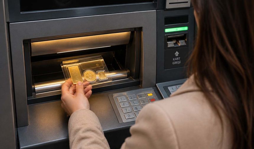 ATM'lerden 24 Saat Boyunca Fiziki Altın Satışı Dönemi Başladı