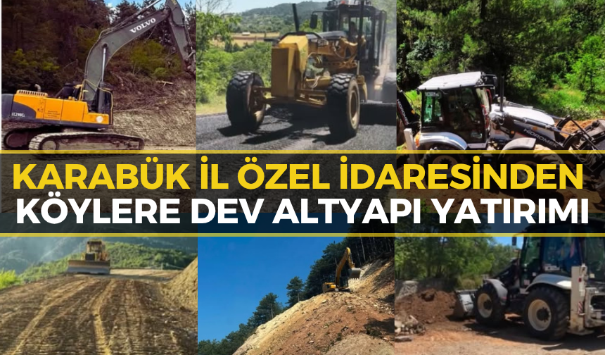 Karabük'te Bir Haftada Dev Altyapı Hamlesi! İşte Yapılan Çalışmalar