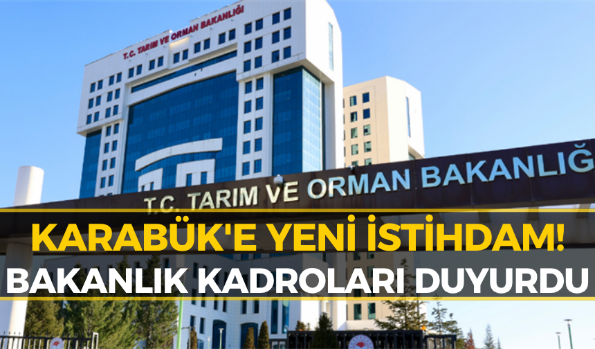 Bakanlık Açıkladı: Karabük'te Kamuya Personel Alımı!