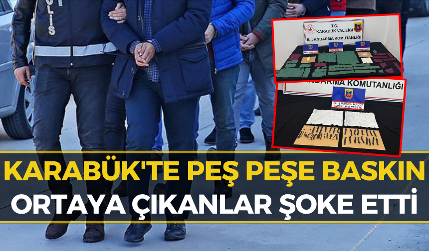 Karabük'te O Adreslere Baskın! Çok Sayıda Kişi Gözaltında
