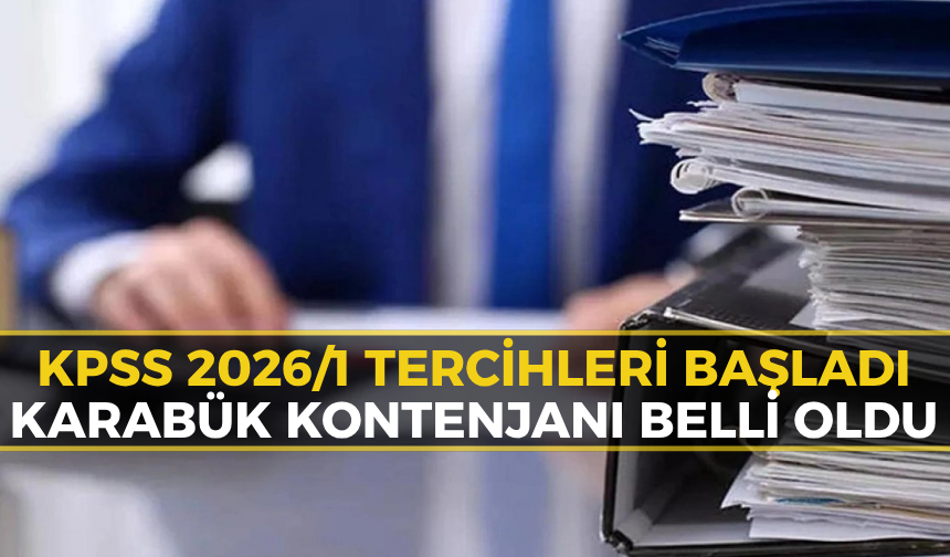KPSS 2026/1 Tercihleri Başladı: Karabük İçin Memur Kontenjanı Ayrıldı!