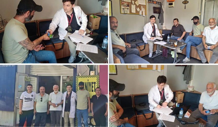 Karabük'te Sağlık Ekipleri Sahaya İndi: Taksiciler İçin Özel Çalışma!
