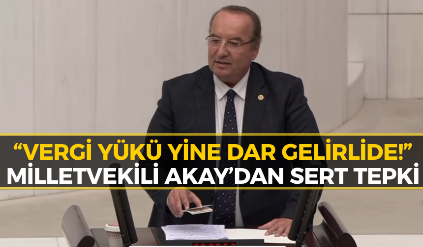 CHP’li Akay’dan Bütçe Reçetesi: “Esnafı Değil, Onları Denetleyin!”