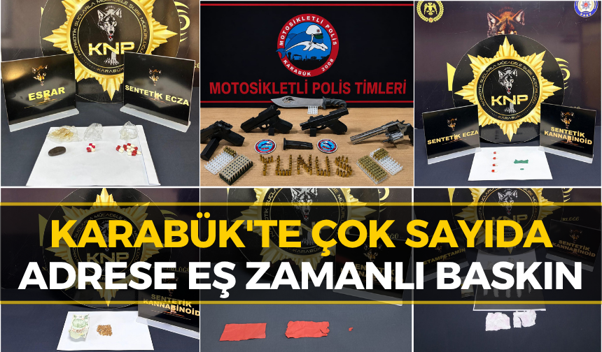 Karabük’te Emniyetten Büyük Operasyon: Çok Sayıda Gözaltı