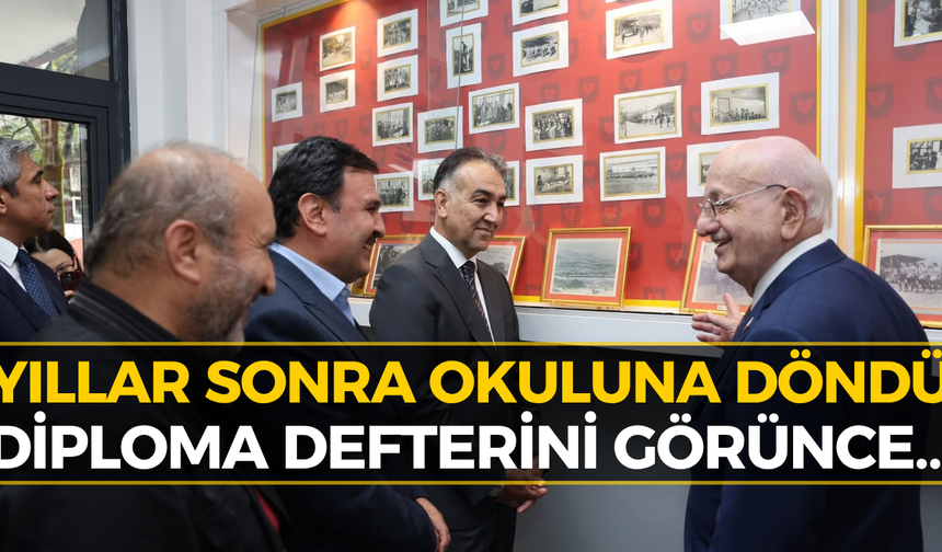 TBMM 27. Başkanı Kahraman Karabük’te Eski Okuluna Döndü