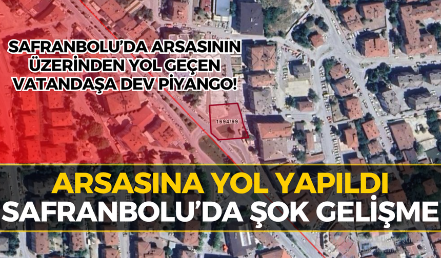 Safranbolu’da Arsasına Yol Yapılan Vatandaşa Ödeme Yapılacak!