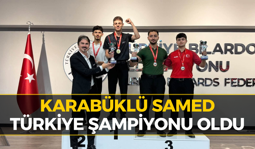 Karabük’ün Genç Yeteneği Samed Aygün Türkiye Şampiyonu Oldu