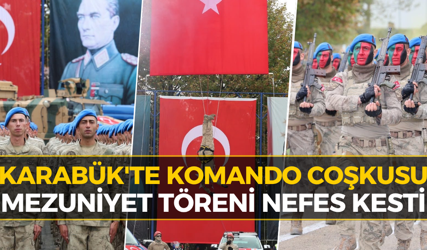 Safranbolu’da 2 Bin 155 Komando Mezuniyet Heyecanı Yaşadı