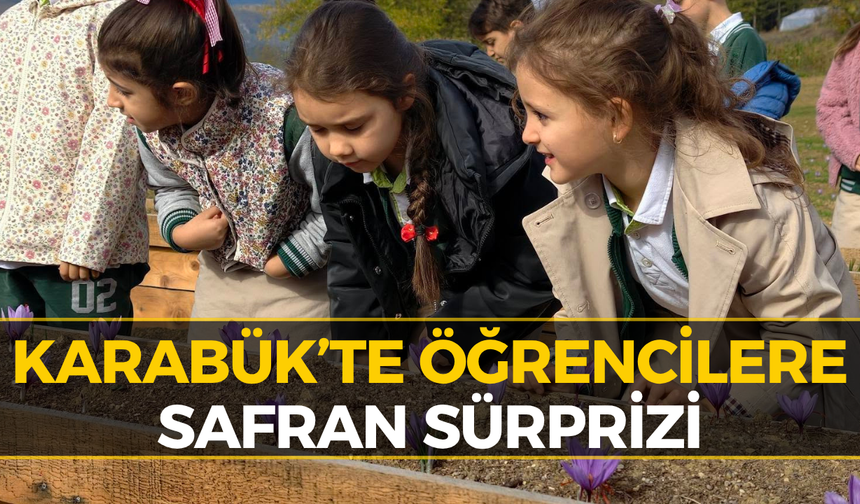 Karabük’te Ders Zili Bu Kez Safran Bahçesinde Çaldı