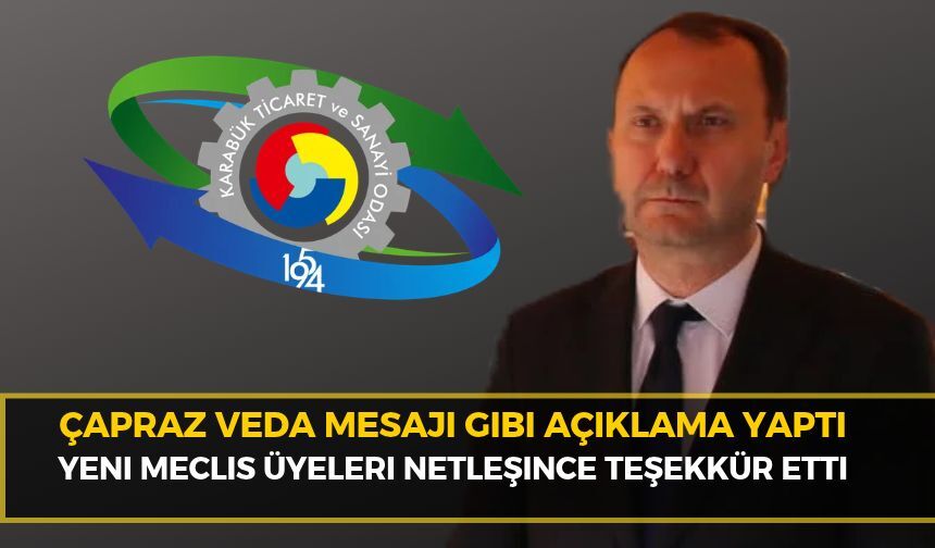 Çapraz Listeleri Sandıktan Çıkmayınca Teşekkür Etti