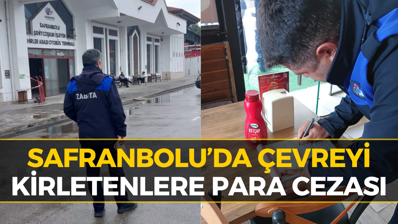 Safranbolu’da Yere İzmarit Atanlara Ceza Kesildi