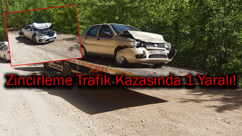 Karabük'te Zincirleme Trafik Kazasında 1 Kişi Yaralandı!